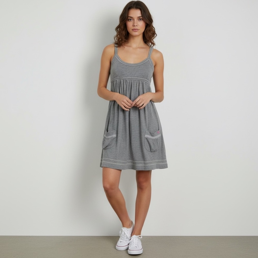 Vintage Y2K 2000s Victoria’s Secret Pink Grey babydoll dress or top